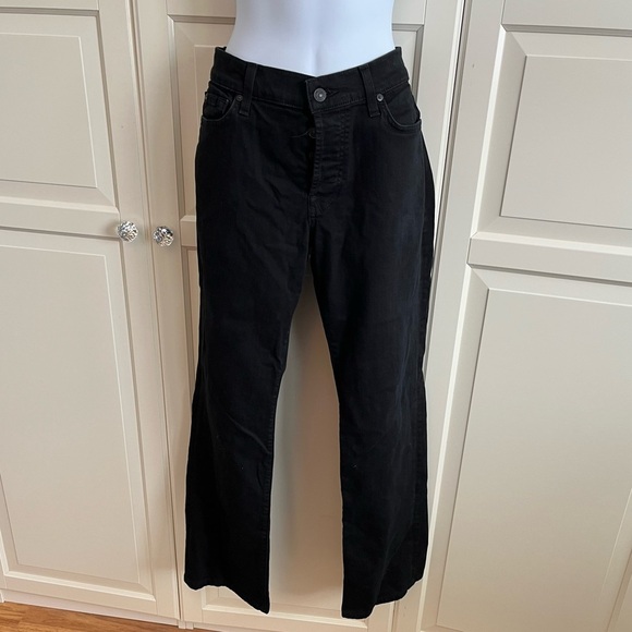 7  For All Mankind Standard Straight-Leg Men's Jeans Black Size 32 - Picture 5 of 14